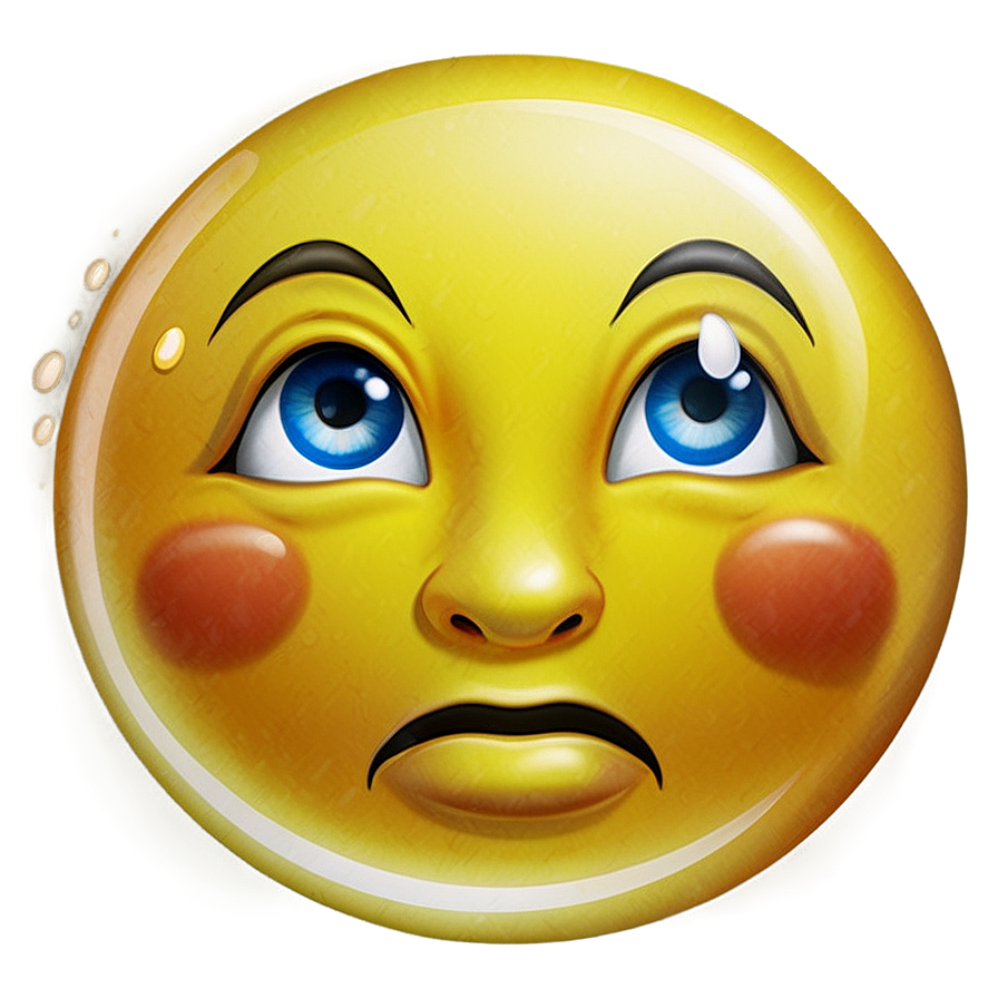 Tearful Emoji Graphic Png 40 PNG