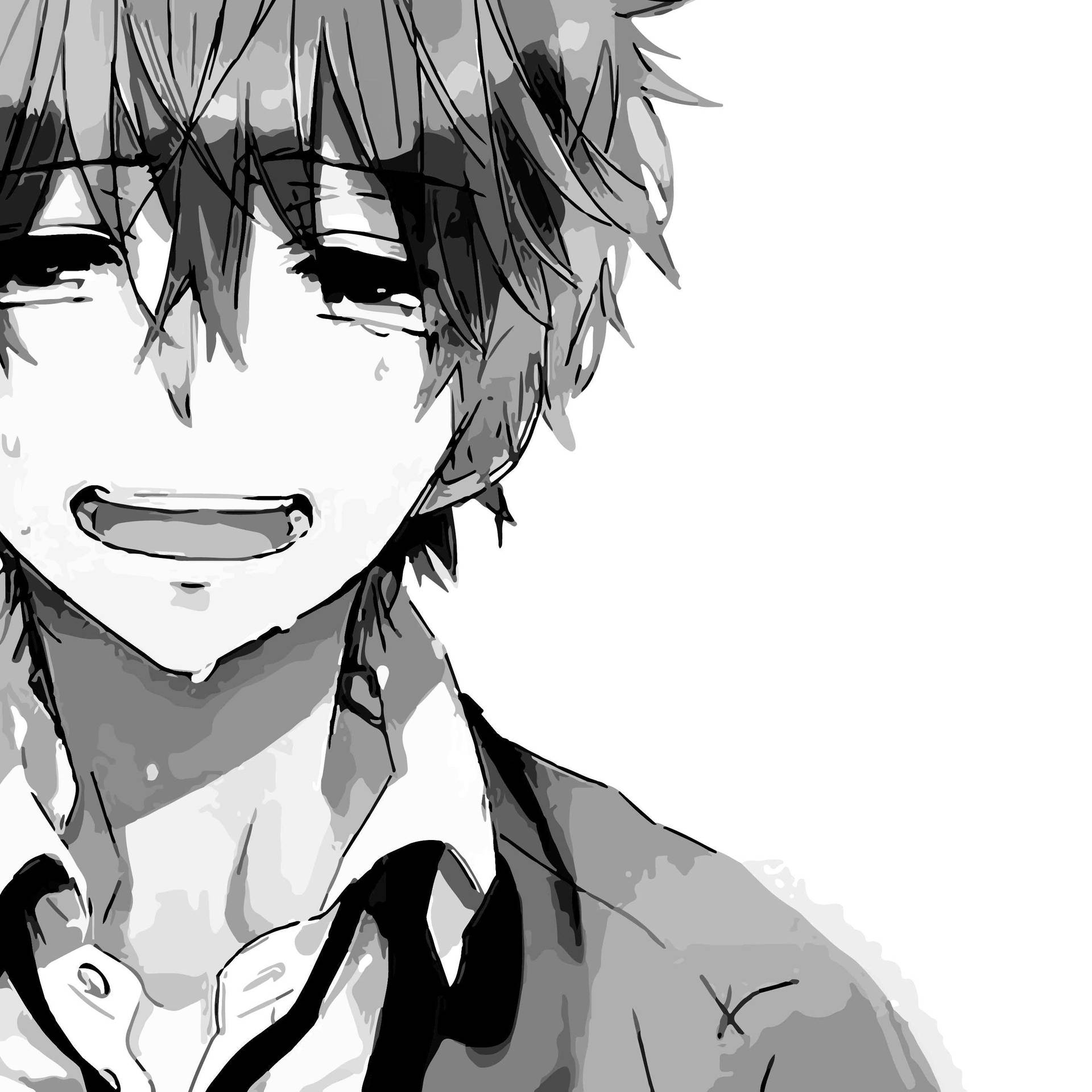 Teary Anime Boy Sad Aesthetic Wallpaper