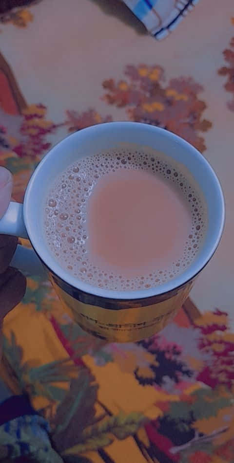 A Cup Of Tea With A Heart On It