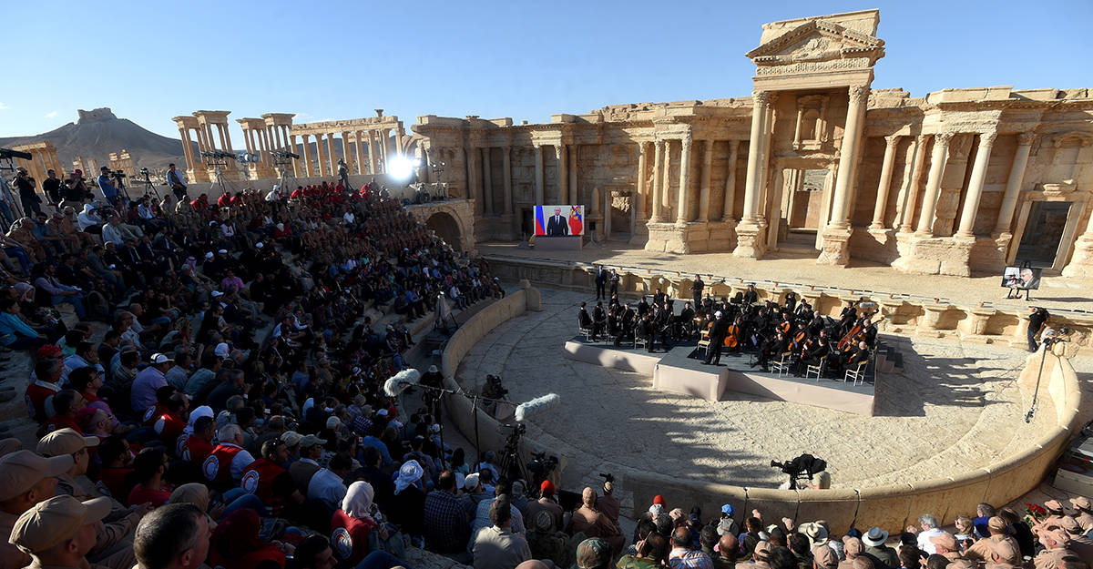 Teatro Romano De Palmyra Wallpaper