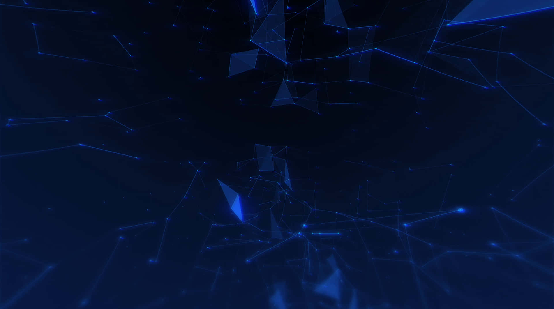 Blue Shapes And Constellations Tech Background