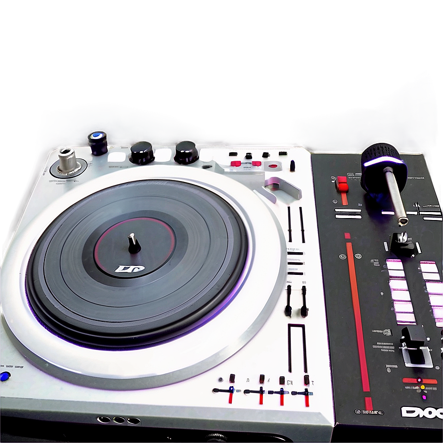 Techno Turntable Setup Png 06242024 PNG