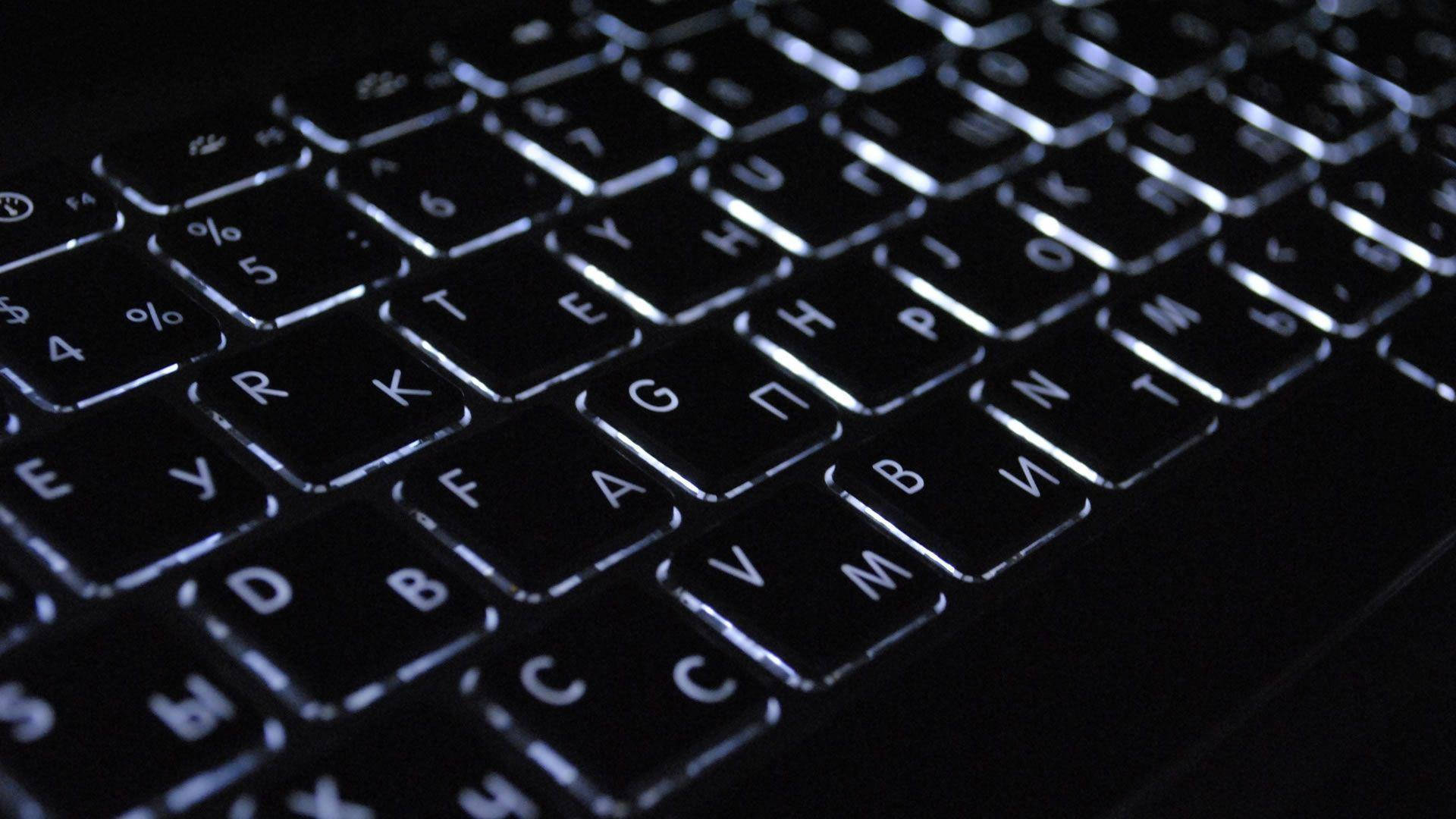 Technology Backlit Keyboard Background