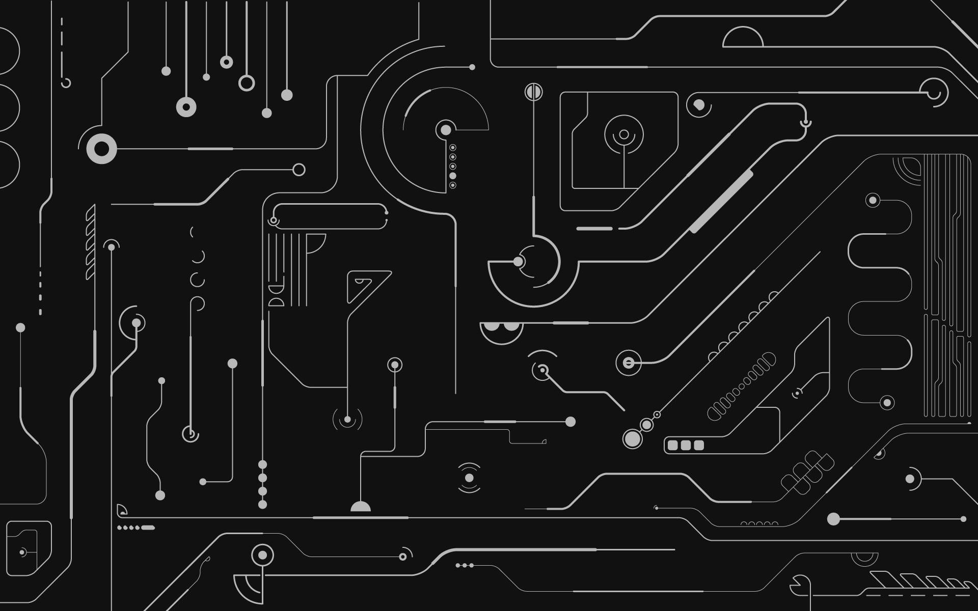 Technology Circuit Pattern In Black wallpaper