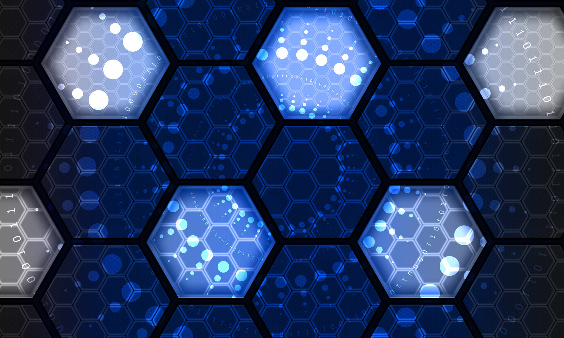 Technology Futuristic Hexagon Pattern wallpaper