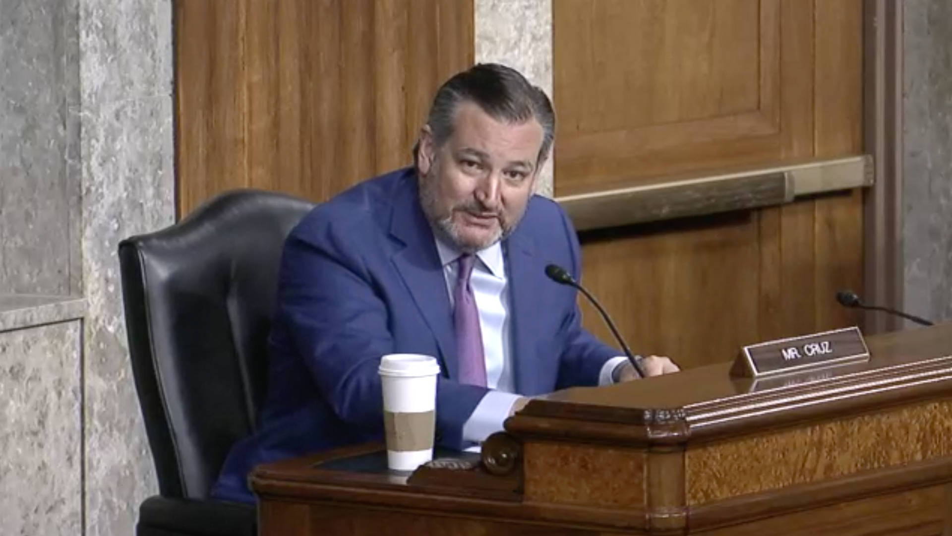 Ted Cruz With His Coffee Wallpaper