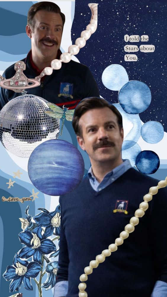 Ted Lasso Cosmic Collage Wallpaper