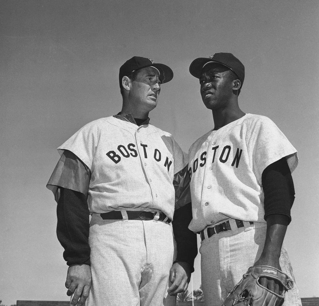 Ted Williams And Pumpsie Green Wallpaper