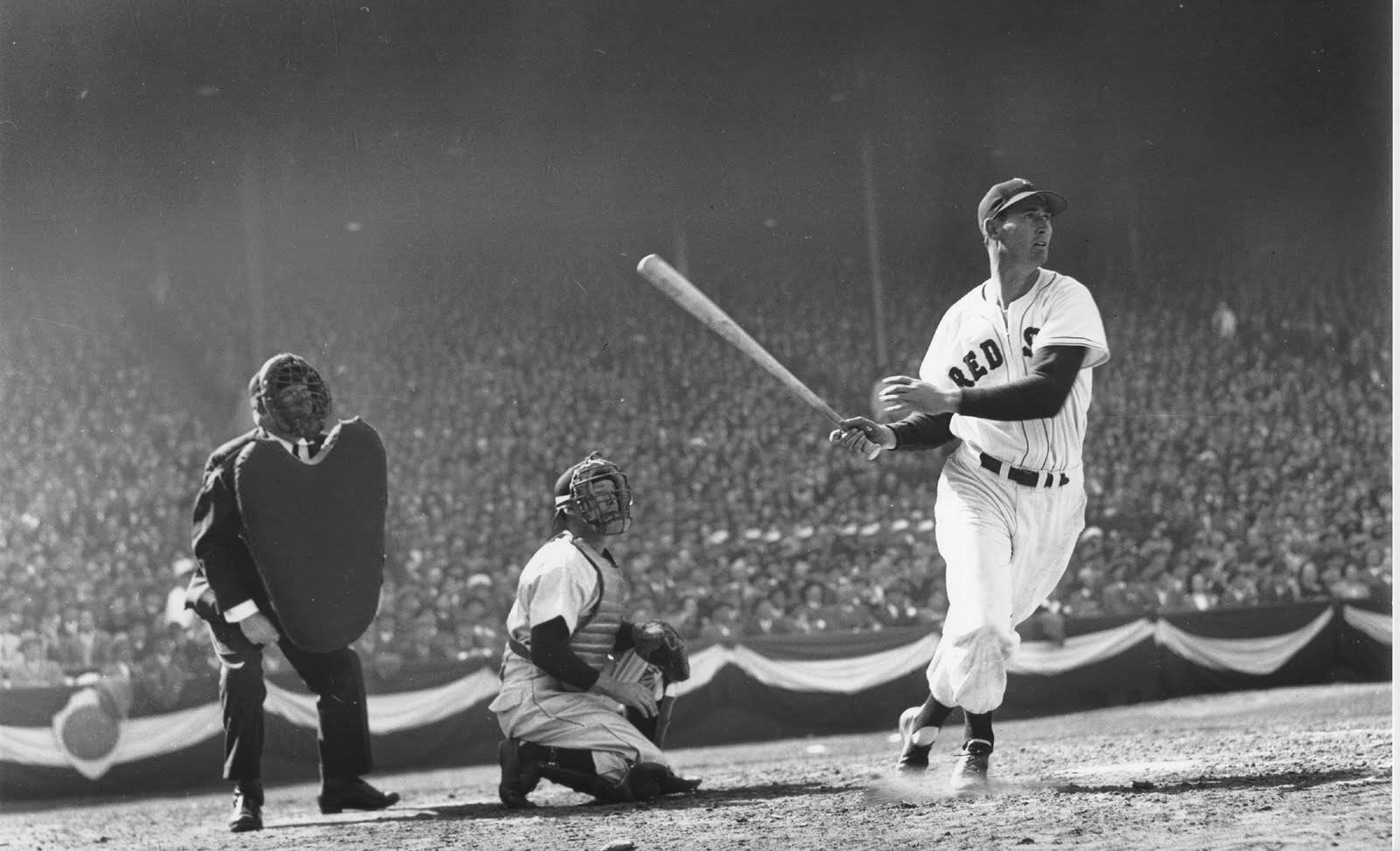 Ted Williams At Bat Opening Day Wallpaper