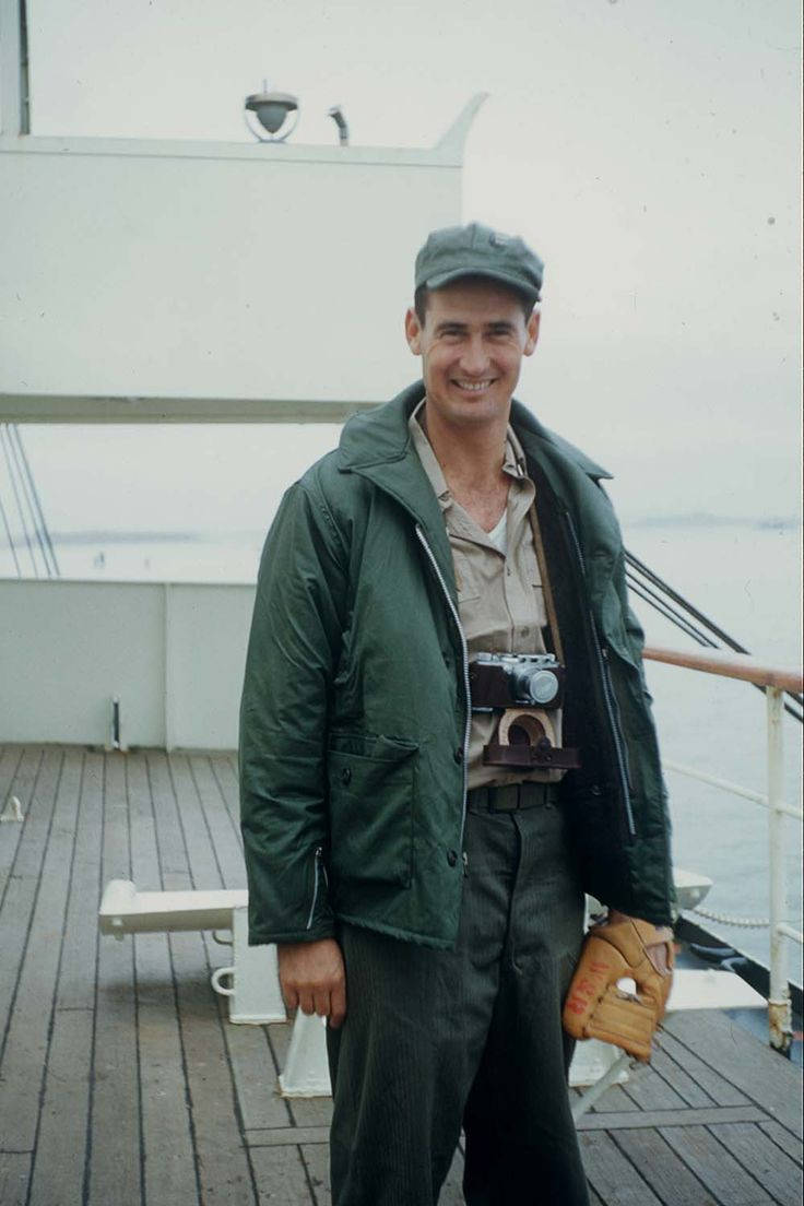 Ted Williams On A Boat Wallpaper