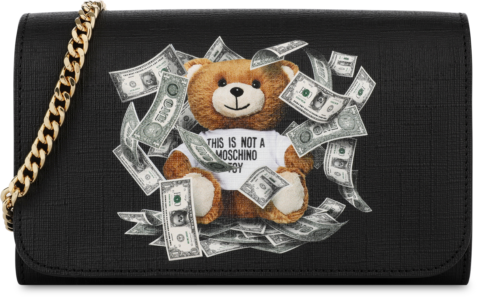 Teddy Bear Money Clutch Bag PNG