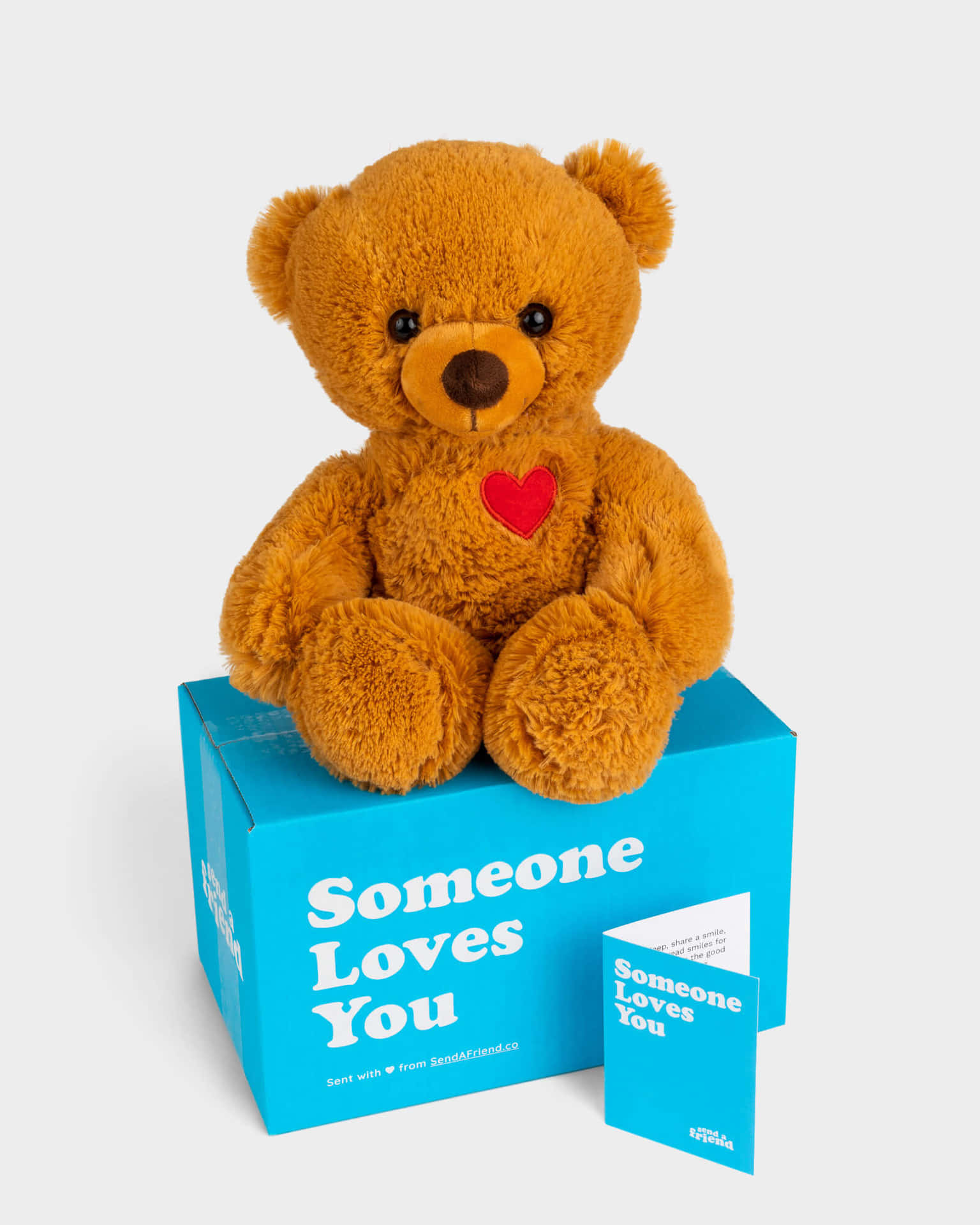 Wrap yourself up in a warm hug with this cozy teddy bear.