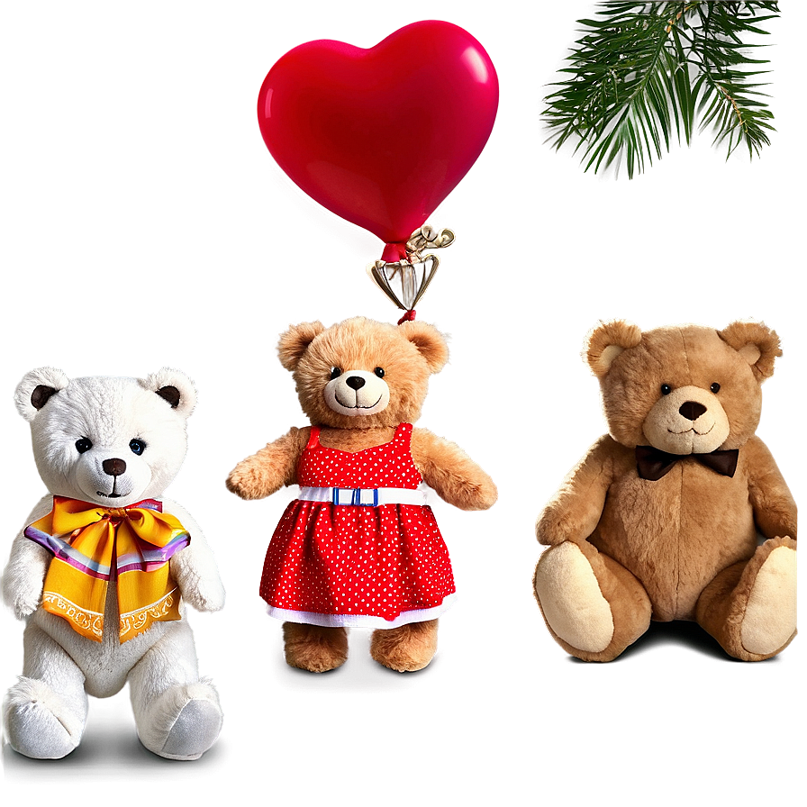 Teddy Bear With Dress Png Uqg17 PNG