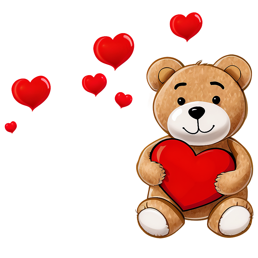 Teddy Bear With Heart Png 05212024 PNG