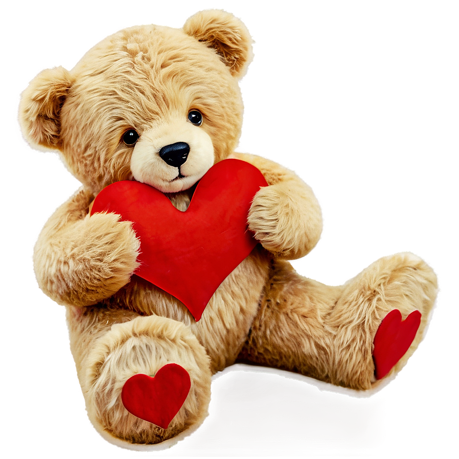 Teddy Bear With Heart Png 05212024 PNG