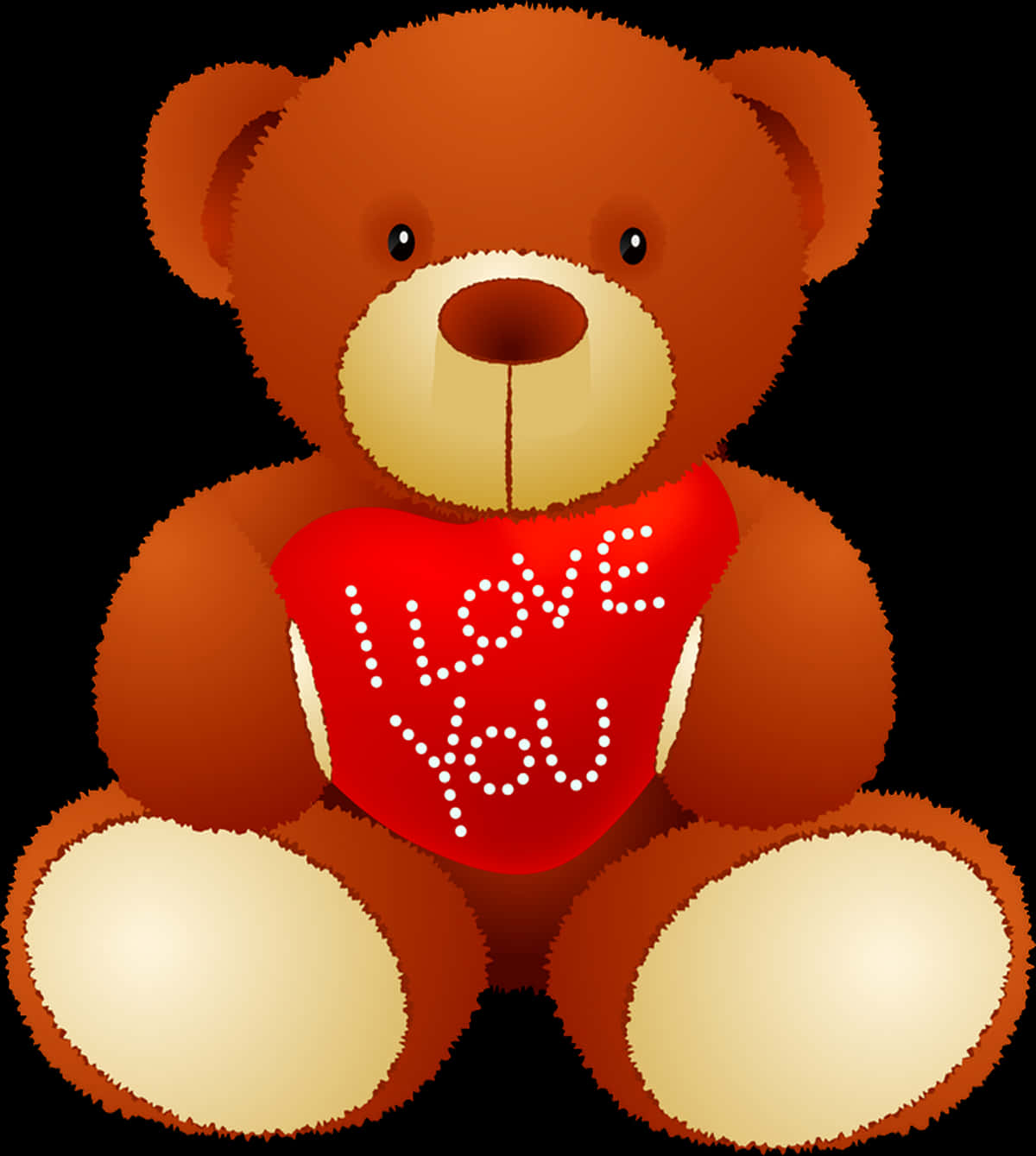 Teddy Bear With Love Heart PNG