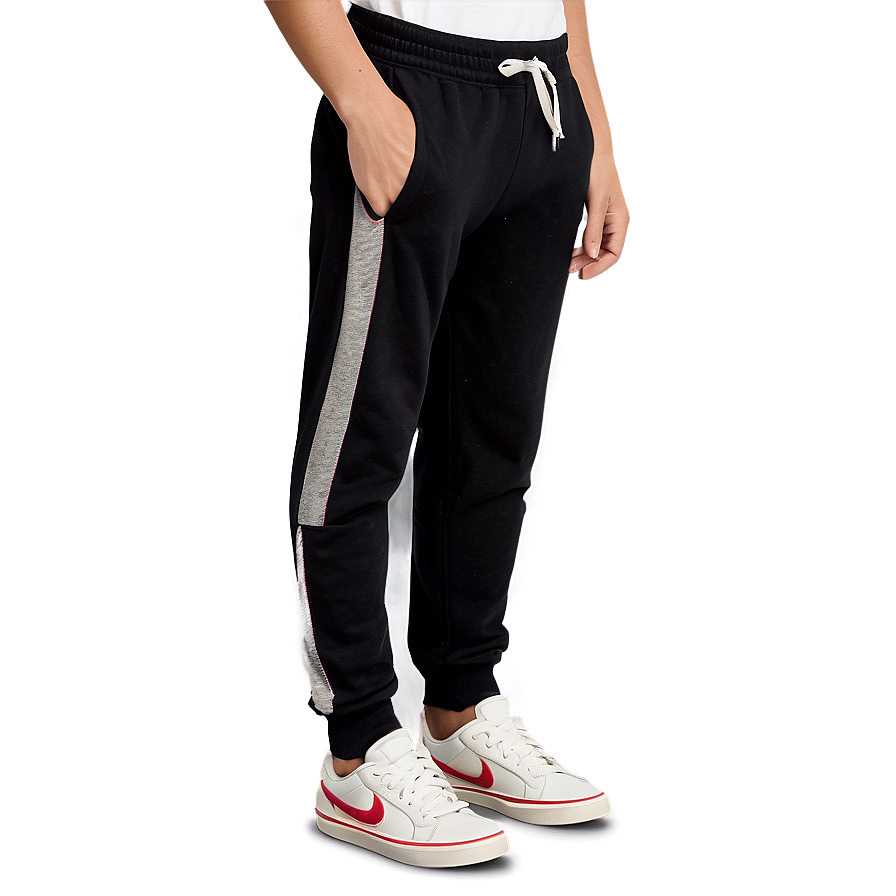 Teen Black Sweatpants Png 10 PNG