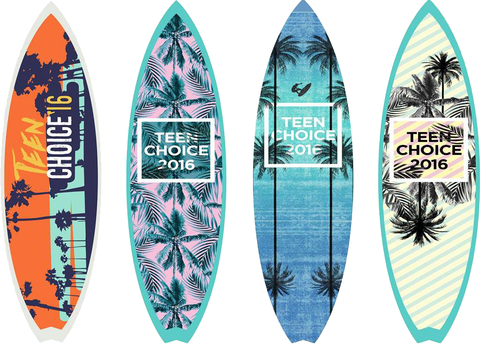 Teen Choice2016 Surfboard Designs PNG