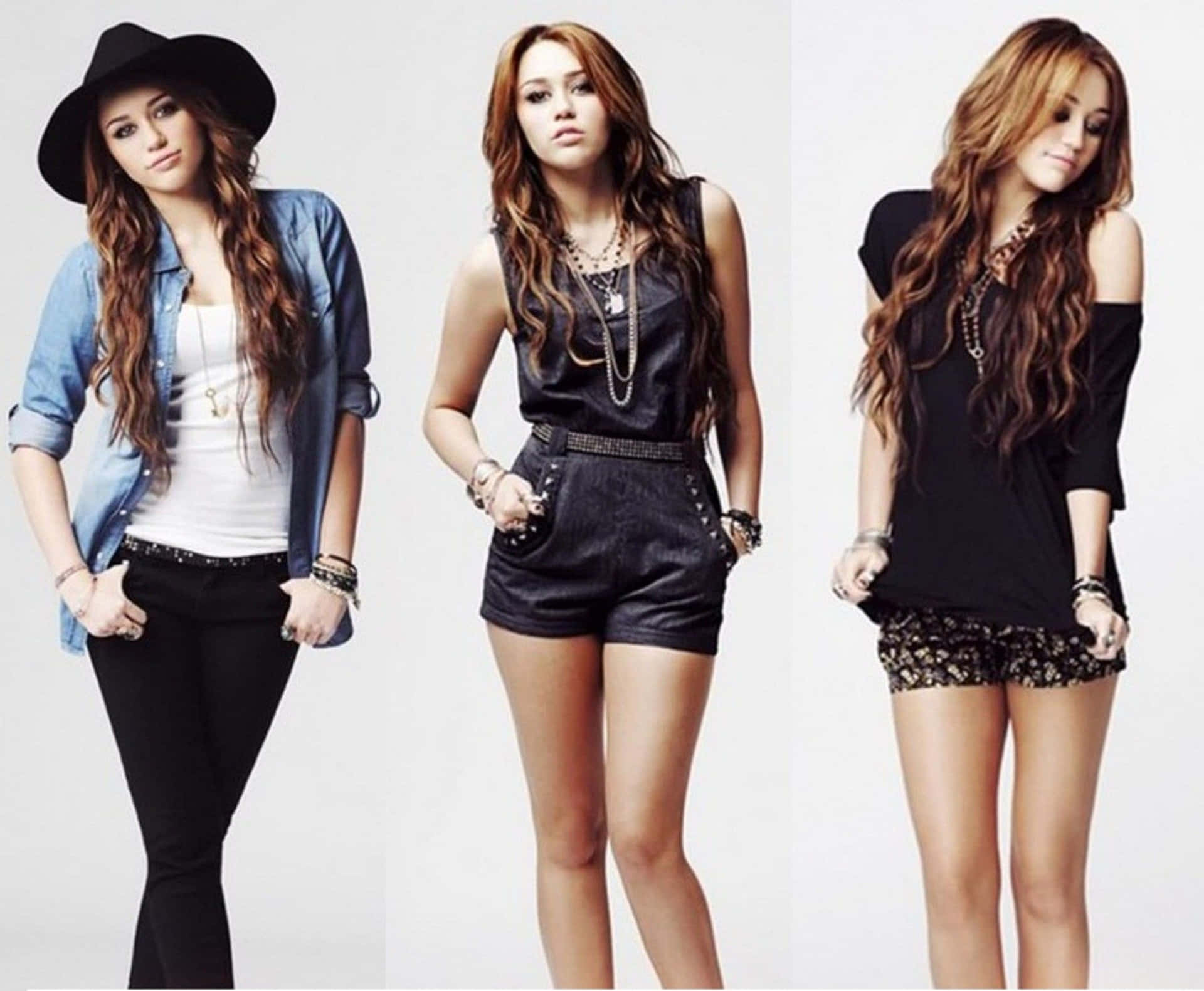 Teen Girl Model Miley Cyrus Background