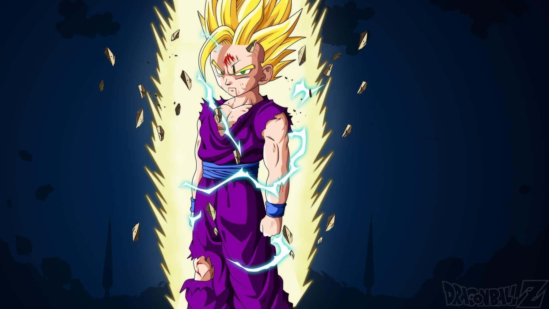 Strength and courage abound in Teen Gohan Wallpaper