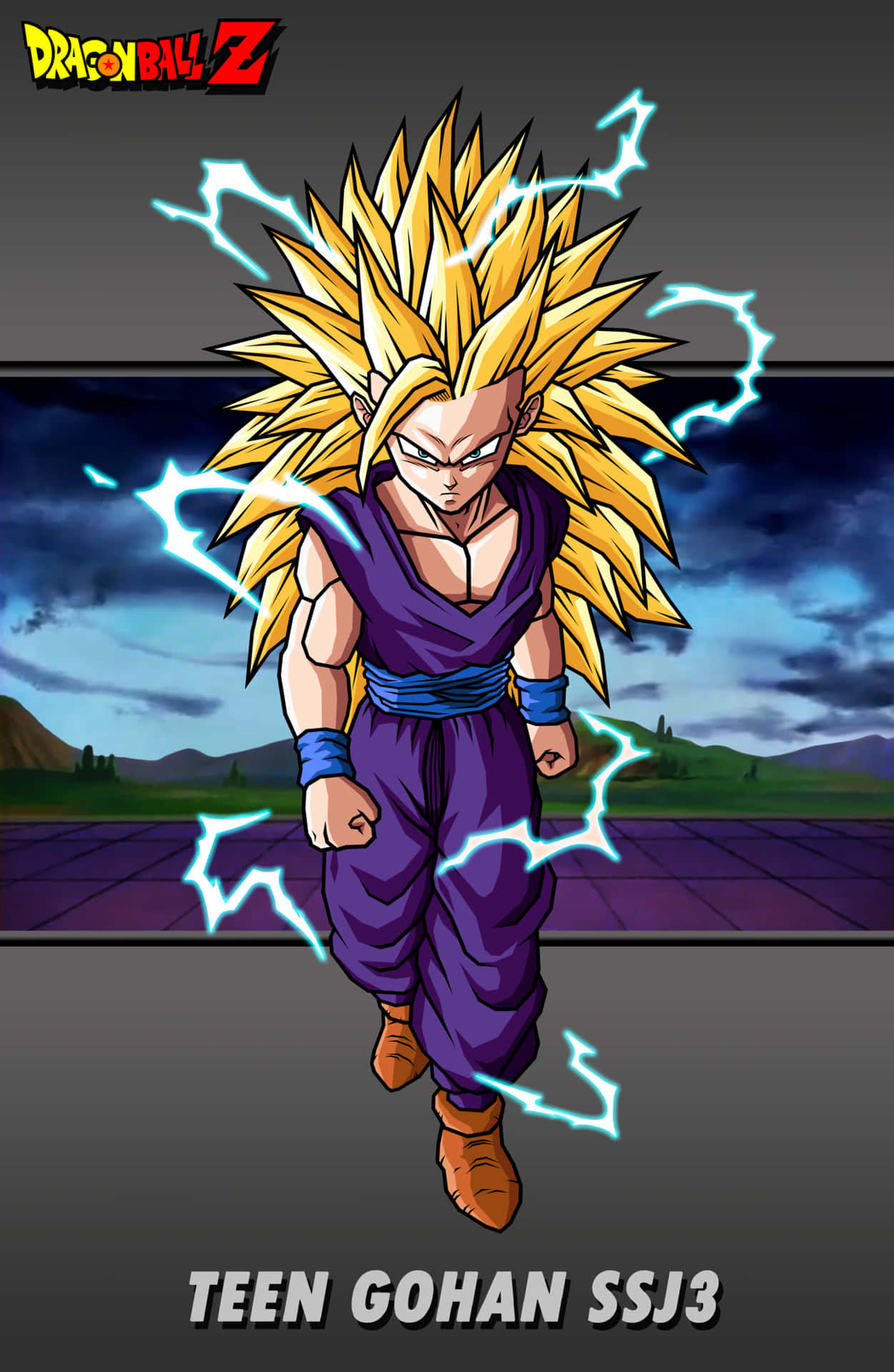 Teen Gohan is prepared to take on the evil Cell Wallpaper