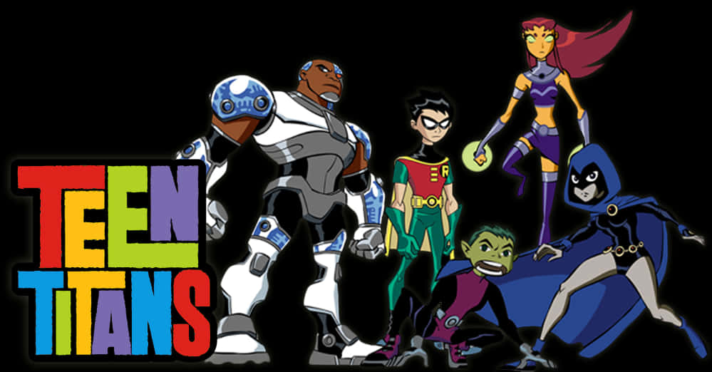 Teen Titans Animated Team PNG