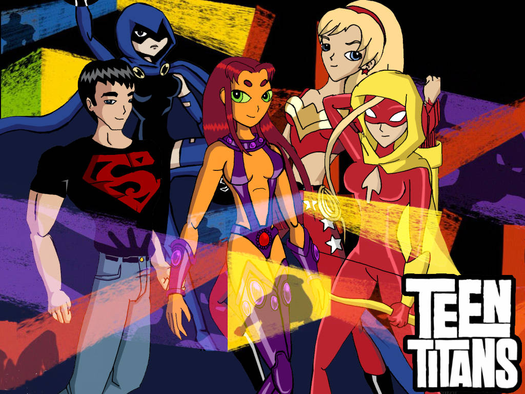 Teen Titans Digital Representation Wallpaper