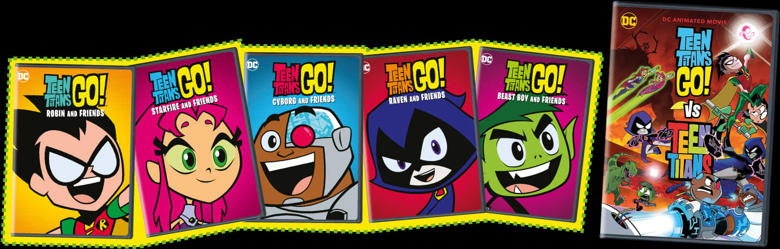 Teen Titans Go Character Covers PNG