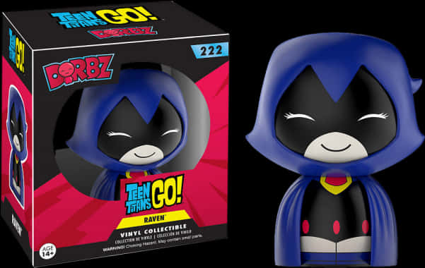 Teen Titans Go Raven Dorbz Figure PNG