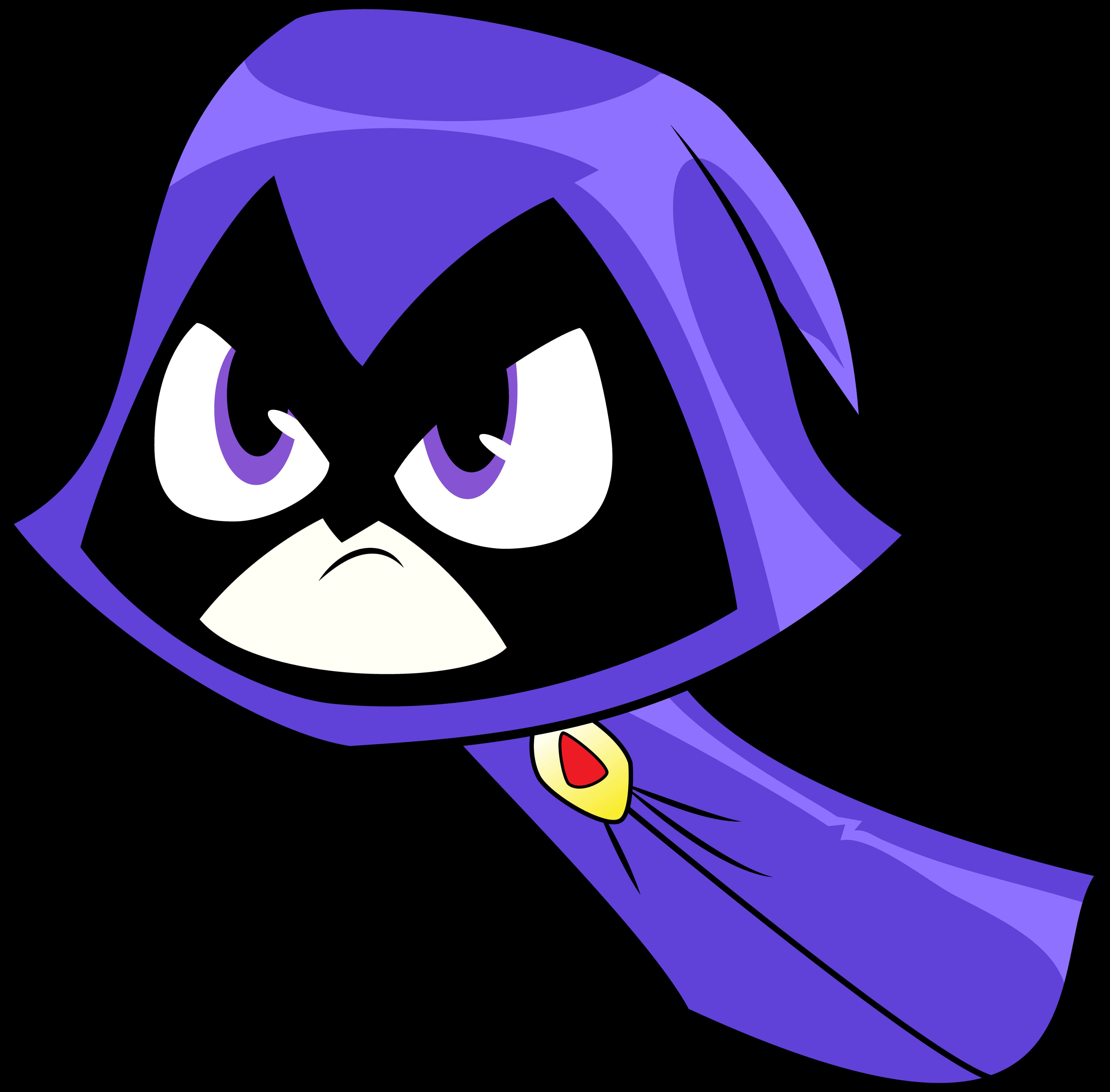 Teen Titans Go Raven Portrait PNG