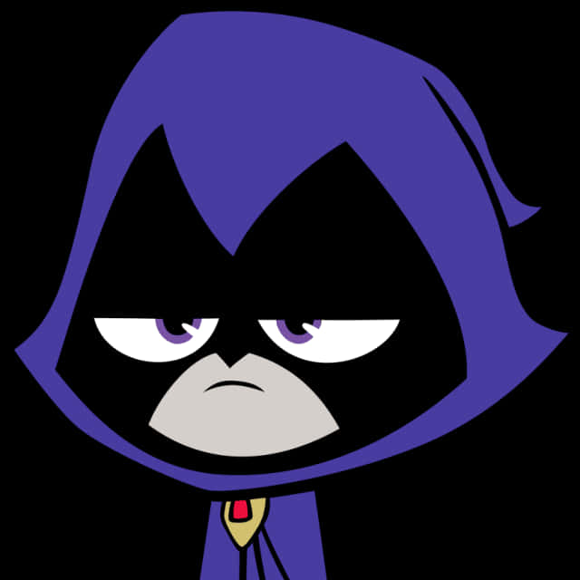 Teen Titans Go Raven Portrait PNG