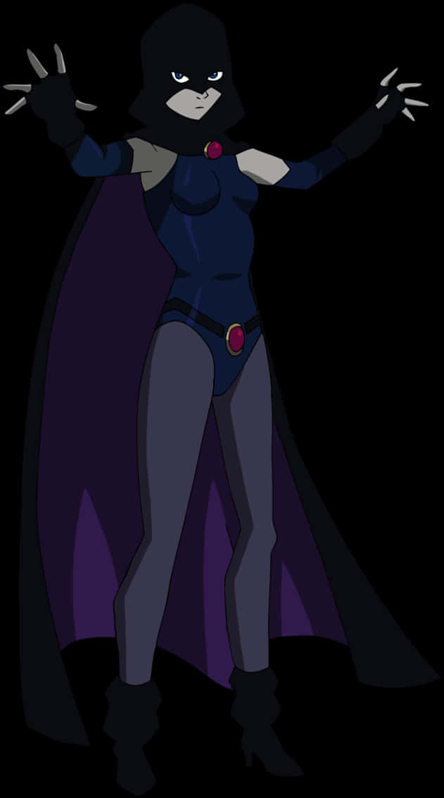 Teen Titans Go Raven Pose PNG