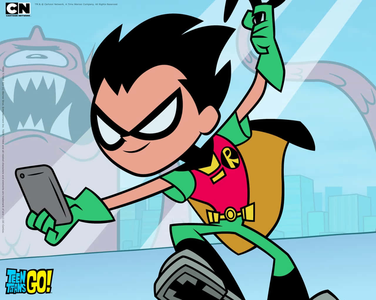 Teen_ Titans_ Go_ Robin_ Selfie Wallpaper