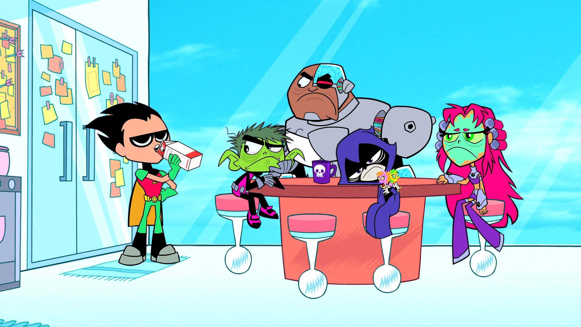 Teen Titans Go Team Meeting Wallpaper