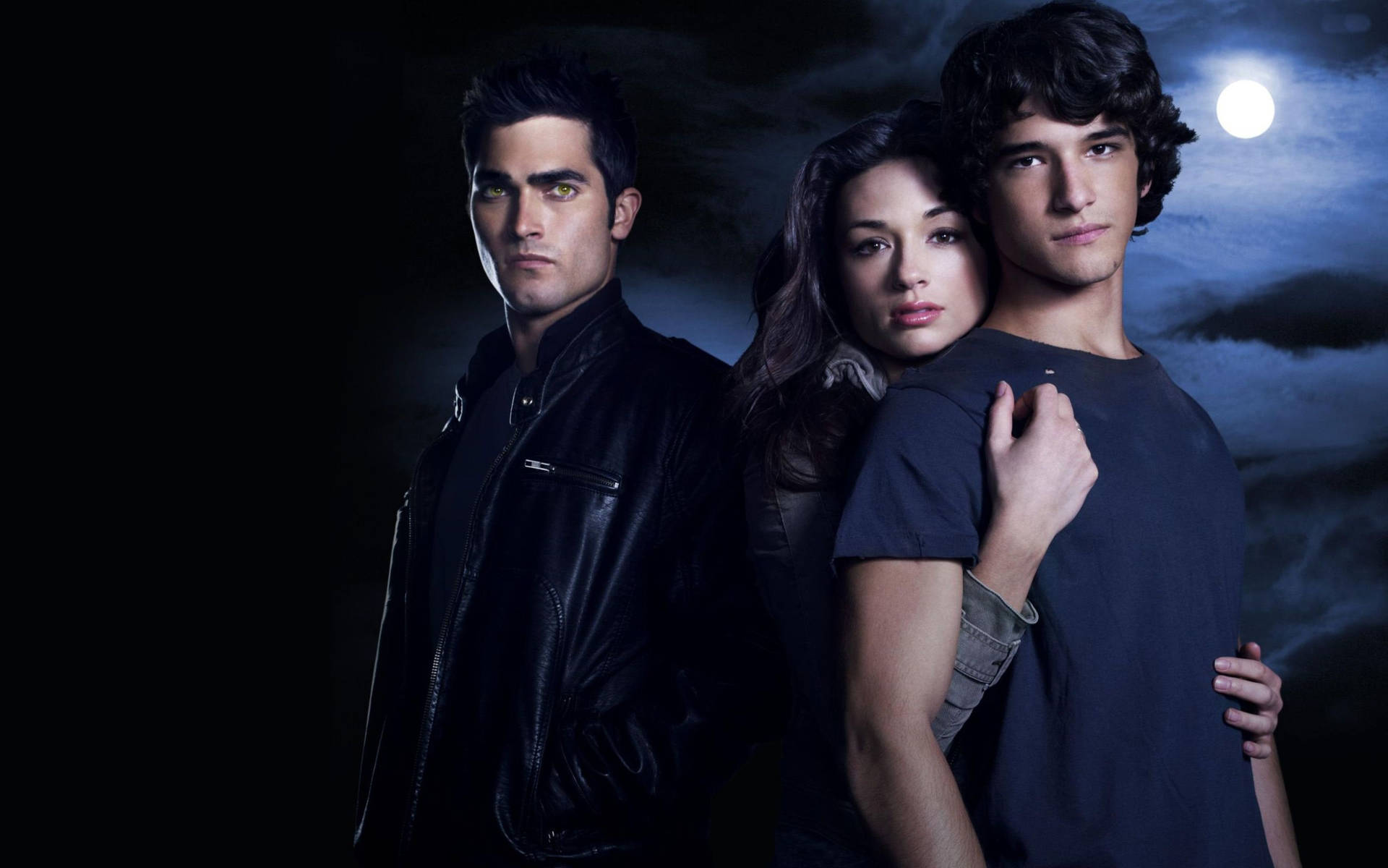 Unraveling Love Triangle in Teen Wolf Wallpaper