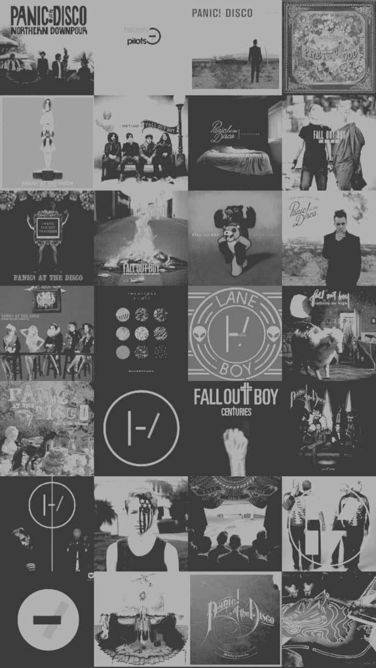 A Collage Of Pictures Of Various Bands Wallpaper