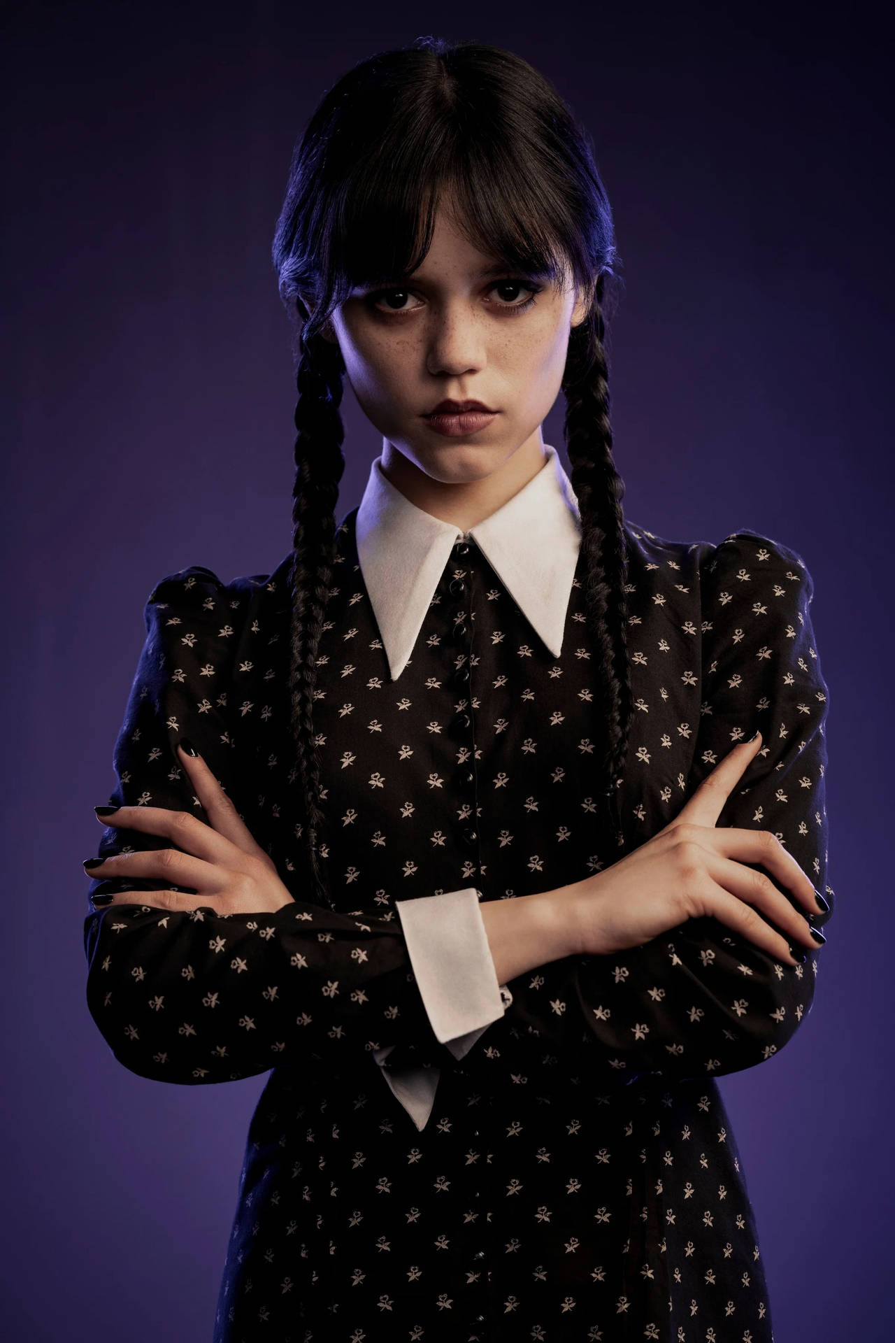 Teenage Girl Wednesday Addams Wallpaper