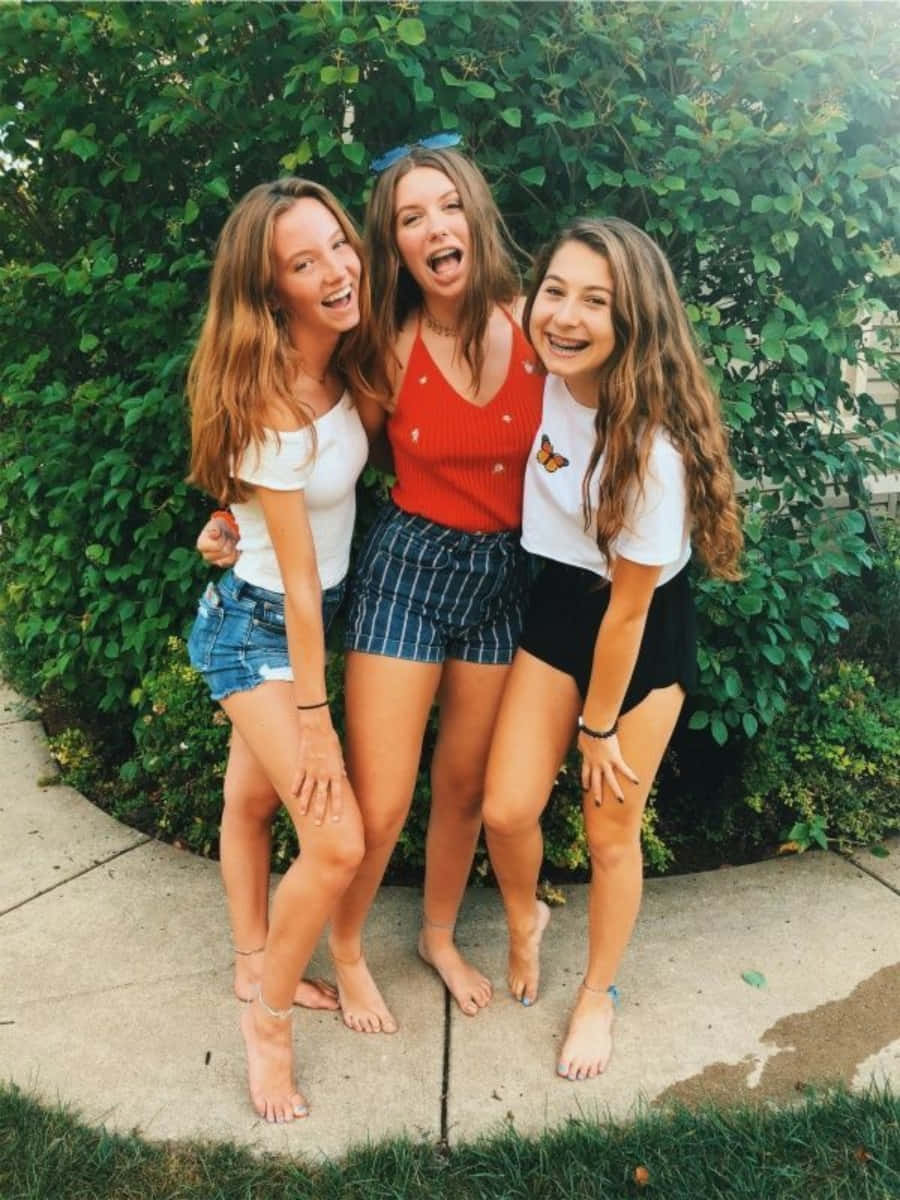Tre teenage piger billeder