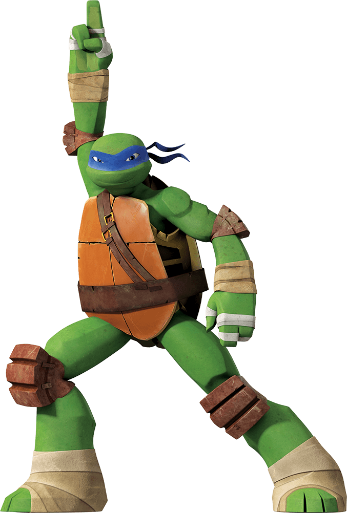 Teenage Mutant Ninja Turtle Leonardo Pose PNG