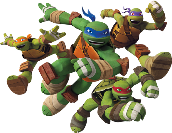 Teenage Mutant Ninja Turtles Action Pose PNG