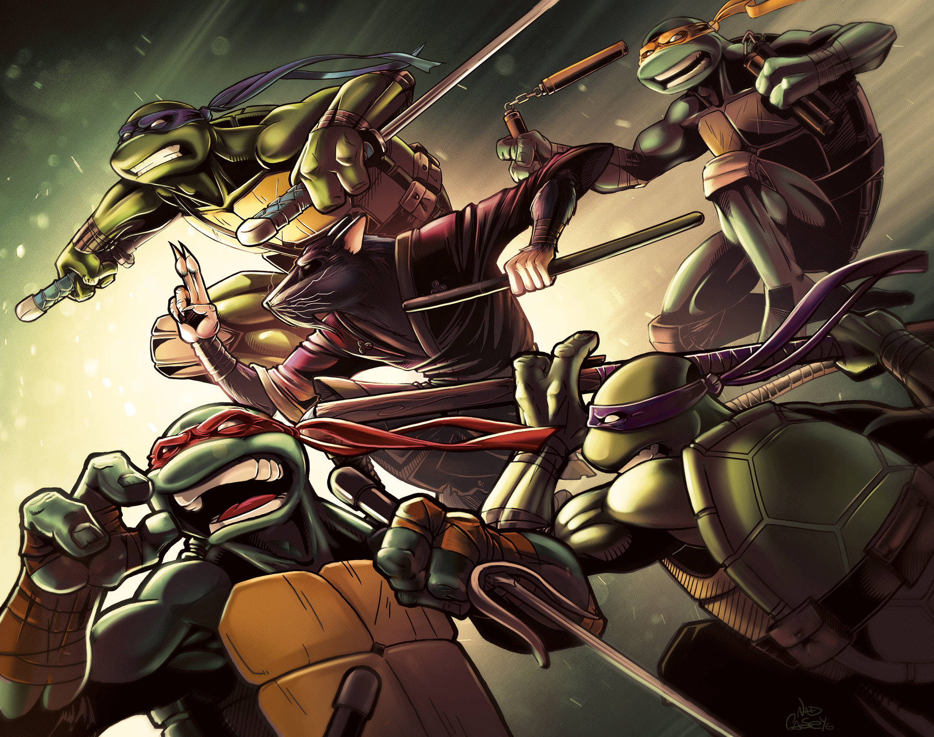 Teenage Mutant Ninja Turtles Attack Mode Wallpaper