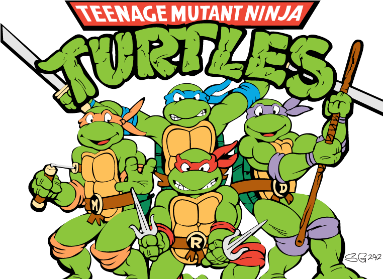 Teenage Mutant Ninja Turtles Classic Illustration PNG