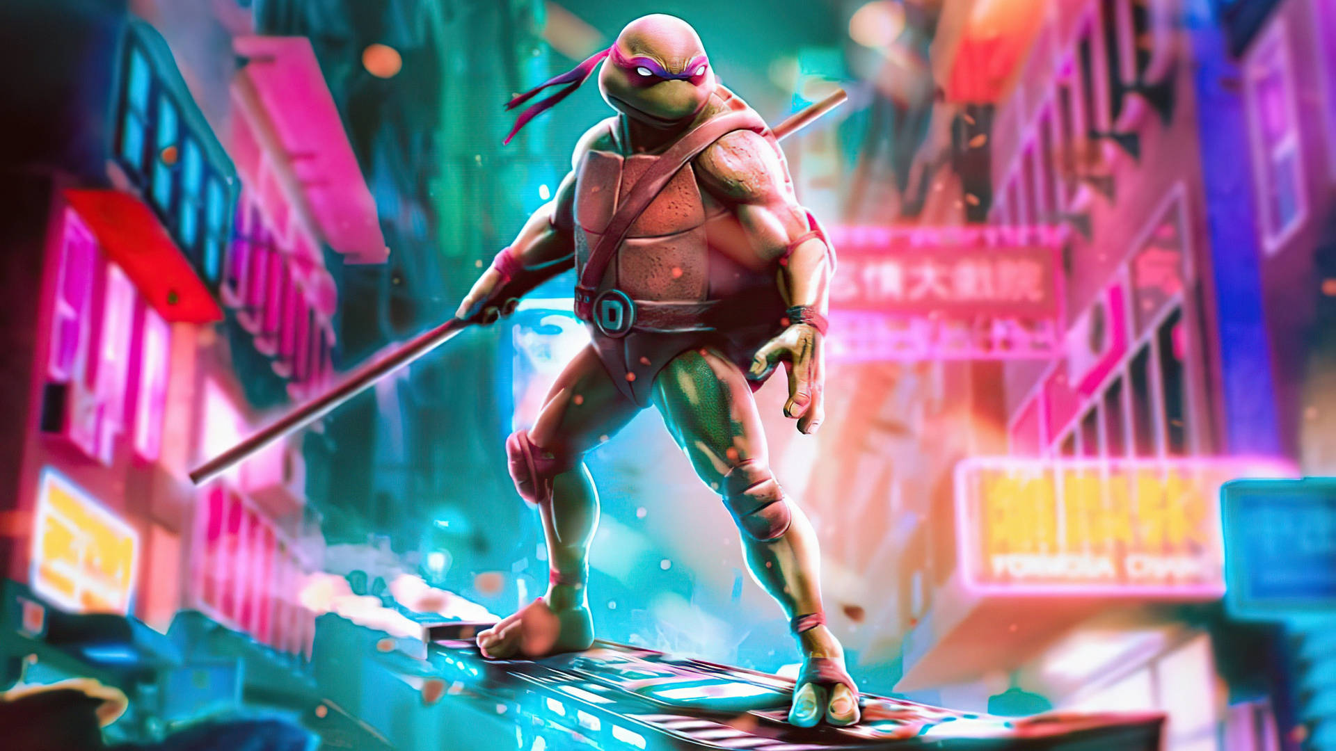Teenage Mutant Ninja Turtles Donatello Hoverboard Wallpaper