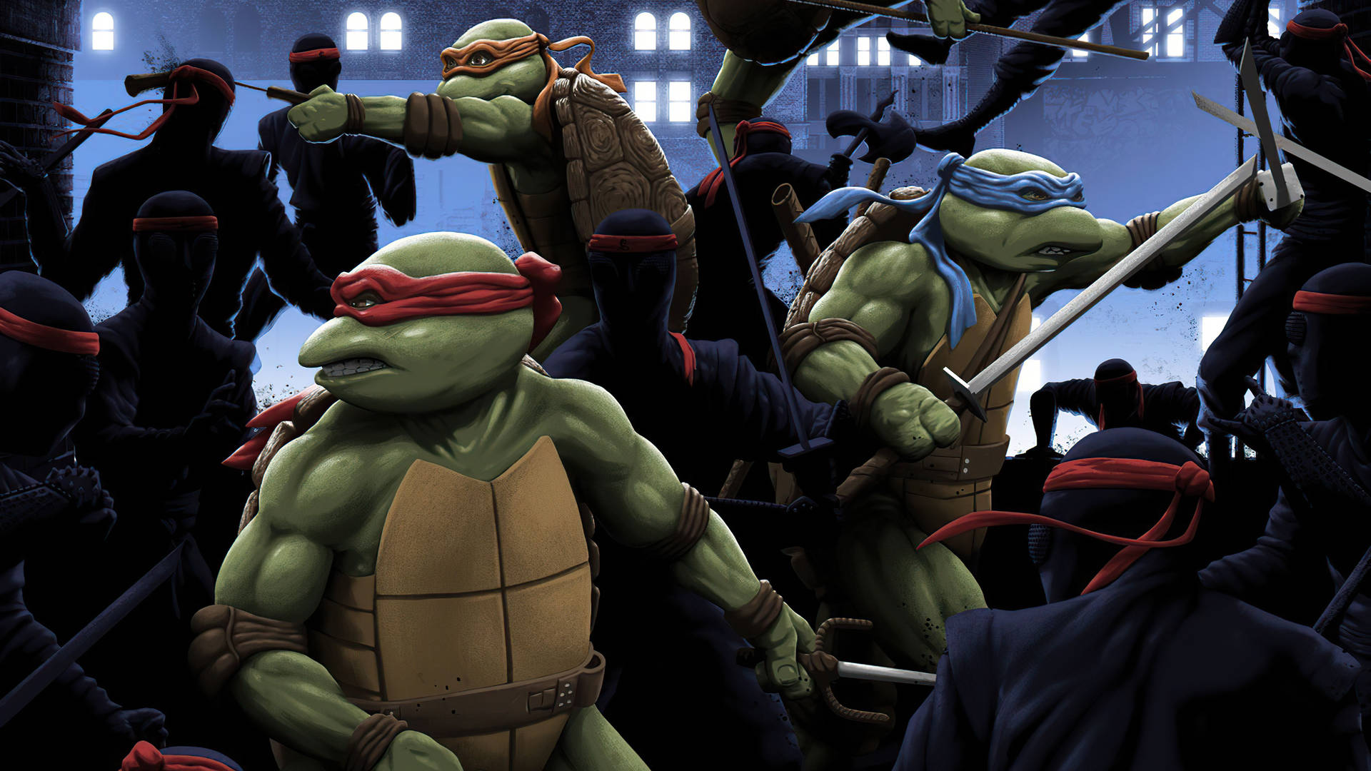 Teenage Mutant Ninja Turtles Raphael Leonardo And Michelangelo Wallpaper