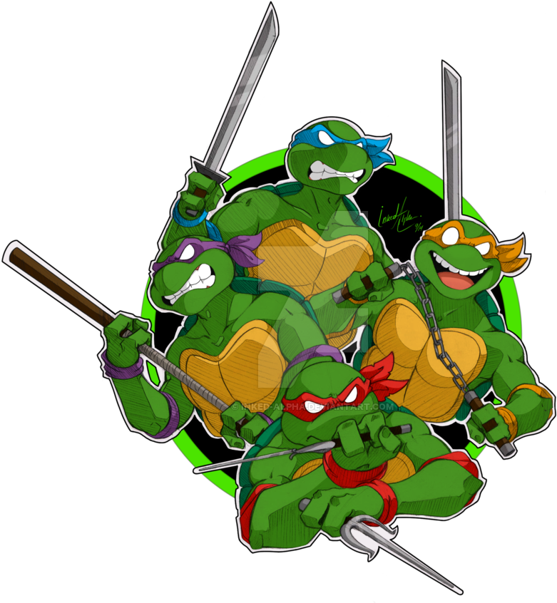 Teenage Mutant Ninja Turtles Ready For Action PNG