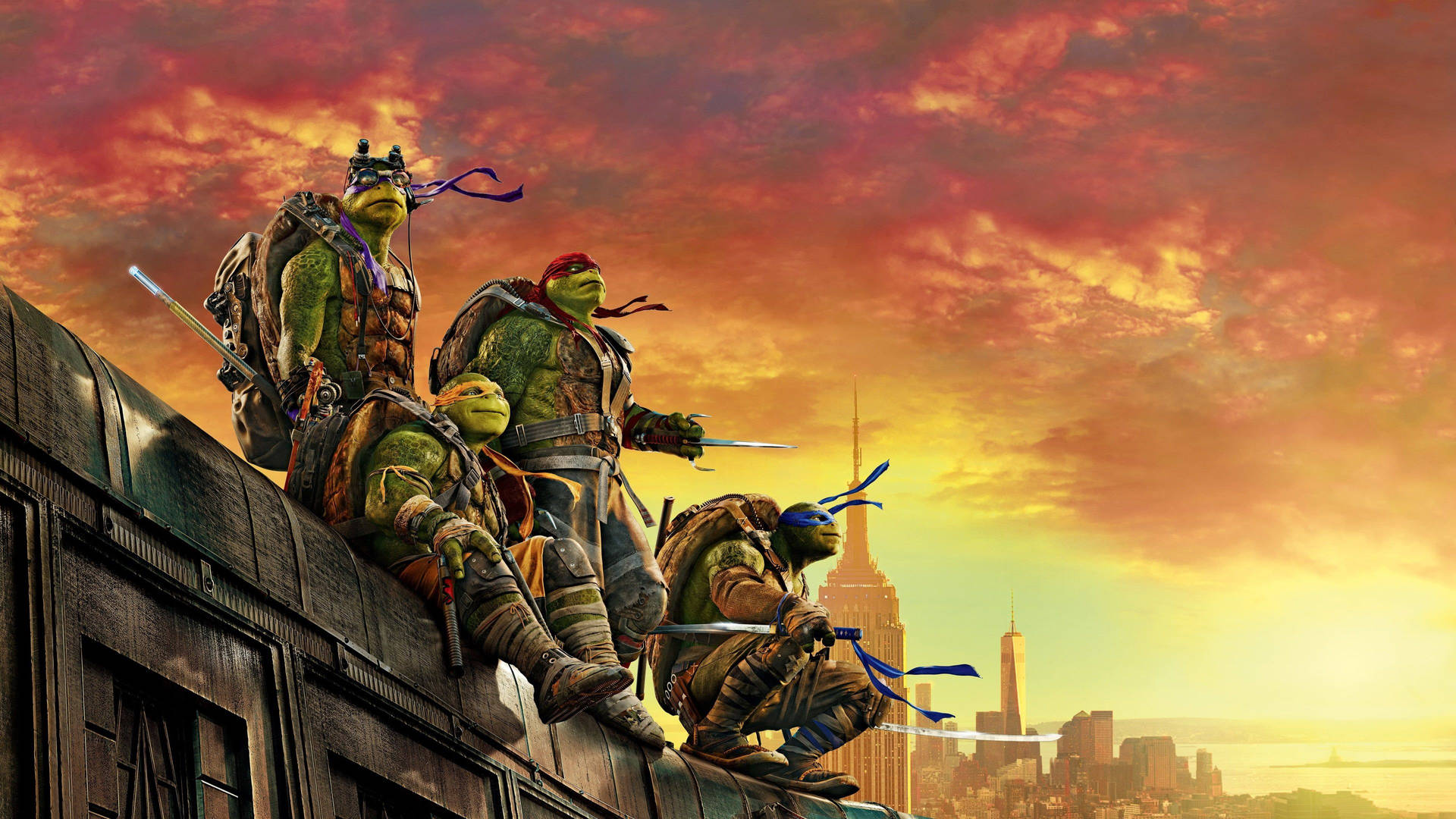 Teenage Mutant Ninja Turtles Sunset Wallpaper