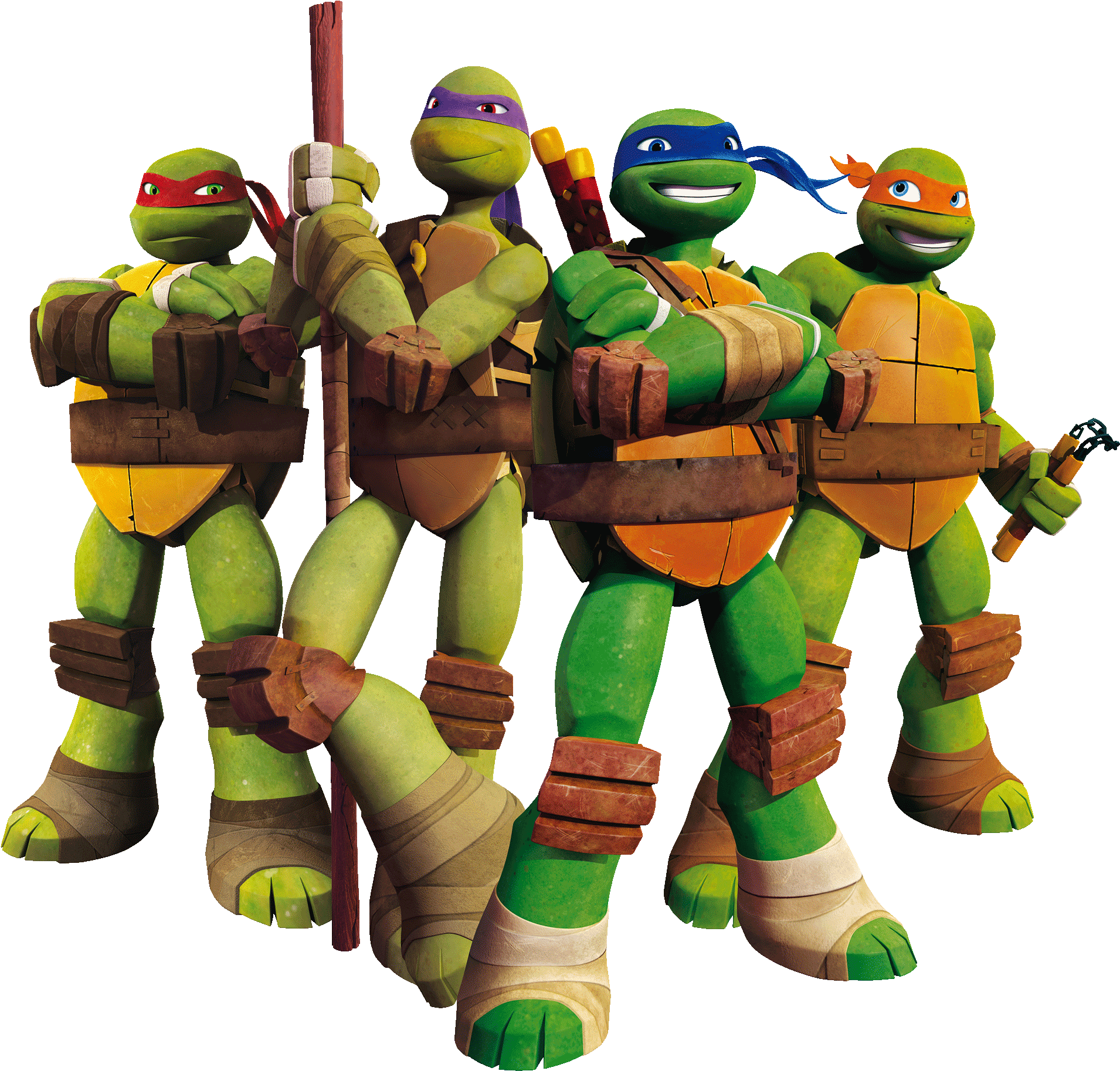 Teenage Mutant Ninja Turtles Team Pose PNG