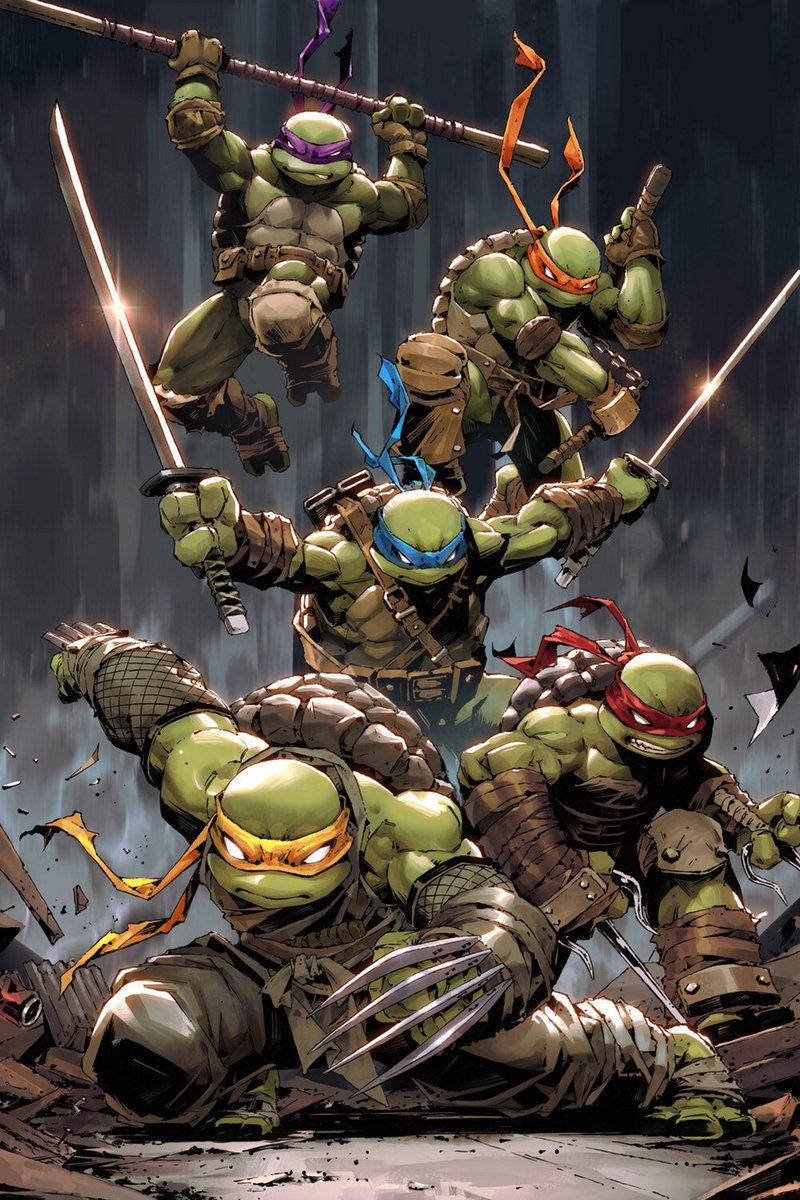 Teenage Mutant Ninja Turtles With Jennika Wallpaper