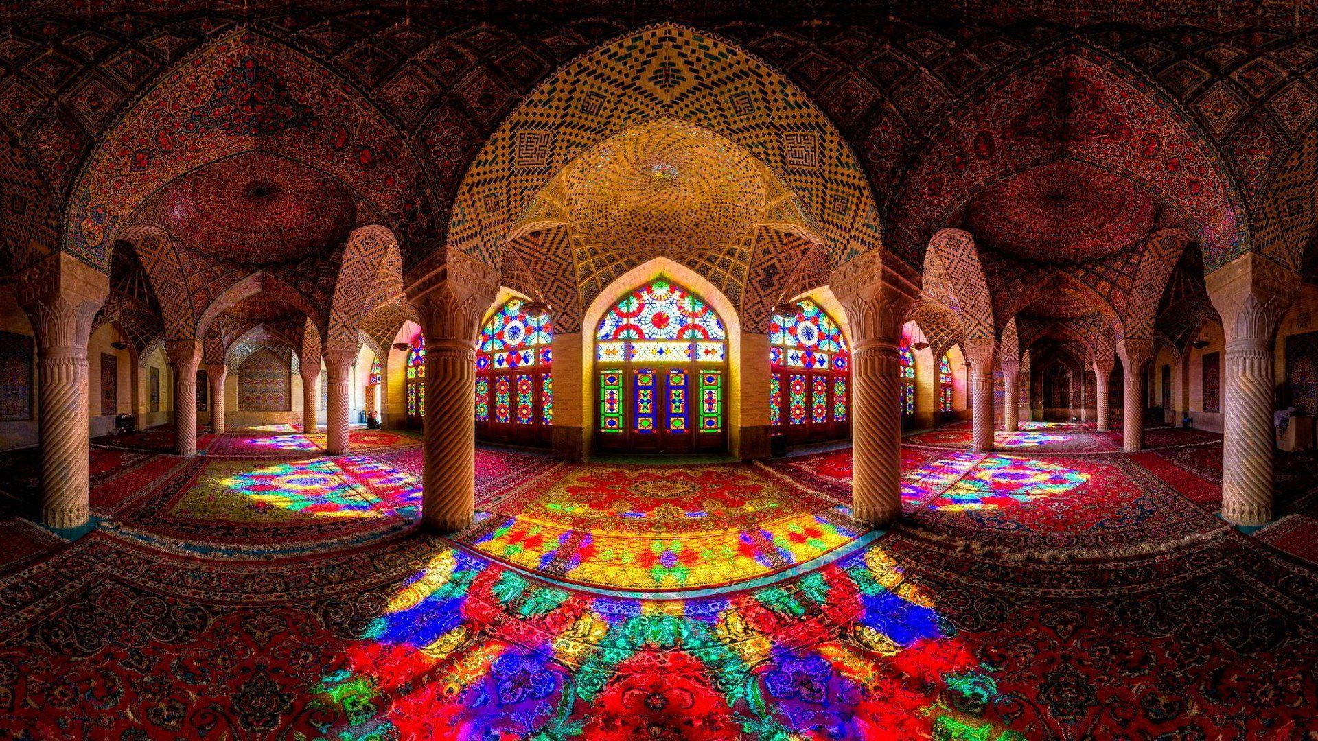 Tehran,mezquita Nasir Al-mulk. Fondo de pantalla