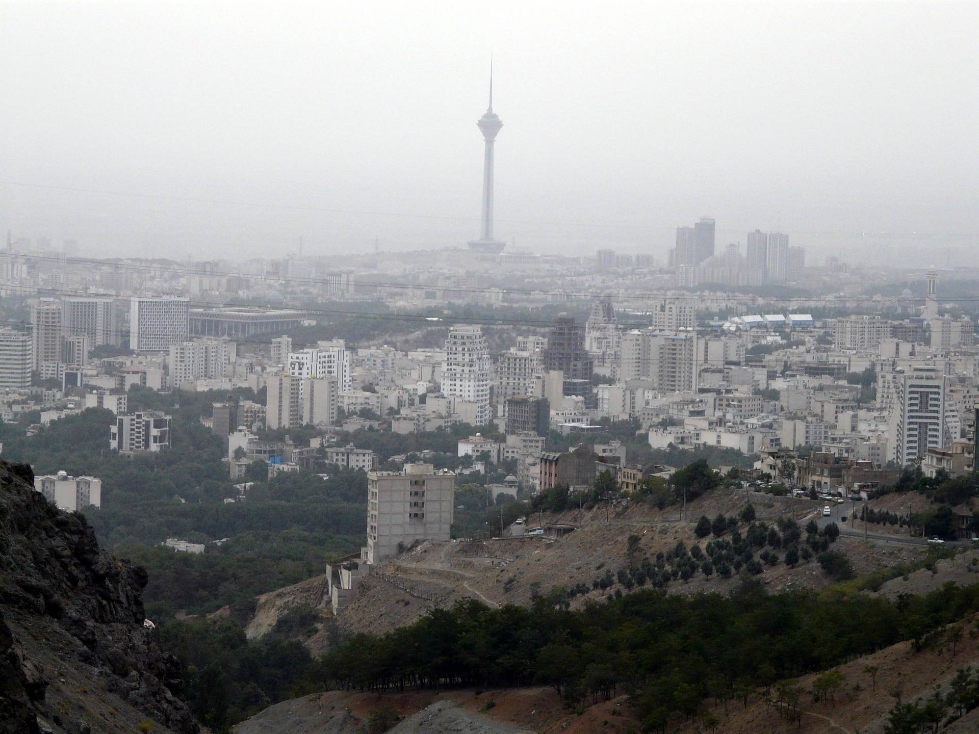 Montagna Nelle Vicinanze Di Teheran Sfondo